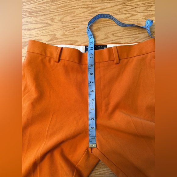 ASOS DESIGN Skinny Flared Smart Pants Orange W32 L32 - Picture 8 of 11